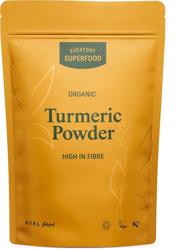 Organic Turmeric Powder 400g Premium (High Naturally Occurring Curcumin of Turmeric) Certified Vegan Organic and Kosher Turmeric Powder (Haldi Powder)