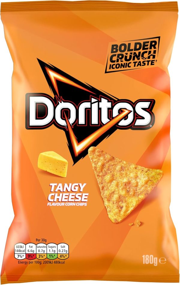 Doritos Tangy Cheese Tortilla Chips Sharing Bag Crisps 180g